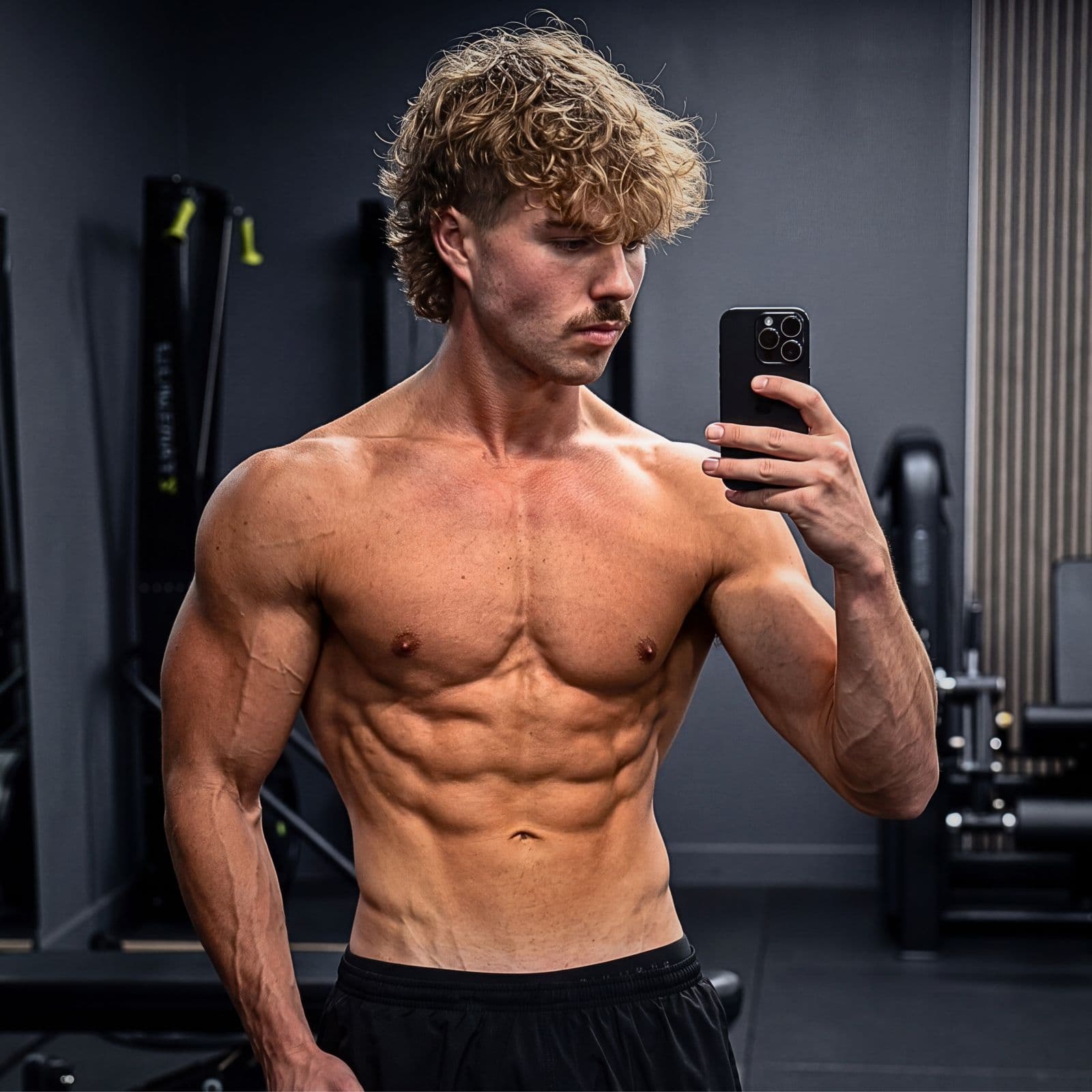 Max German in the gym